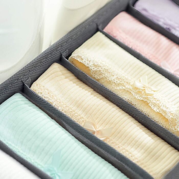 Організатор для нижньої білизни набір з 4-х ящиків, складаний, органайзер для гардеробу, тканинний ящик для зберігання білизни, дл