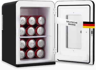 Міні-холодильник Sommertal KS15, для охолодження та нагрівання, об'єм 15 л, змінний струм для домашньої розетки та постійний струм