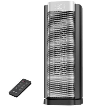 Тепловентилятор AEOCKY 3-го покоління з термостатом зі штучним інтелектом, електричний PTC-обігрівач потужністю 1800 Вт для використання в приміщенні з дистанційним керуванням, коливання 70, безшумний, безпечно портативний для офісу, спальні, вітальні