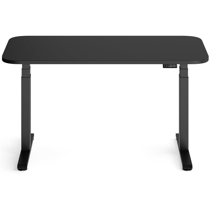 Електричний стіл для дому Steelcase Solo з регулюванням висоти, програмованою панеллю керування, датчиком зіткнення та кабель-менеджментом, стільниця чорна, каркас чорний перламутр (Black/Pearl Black)