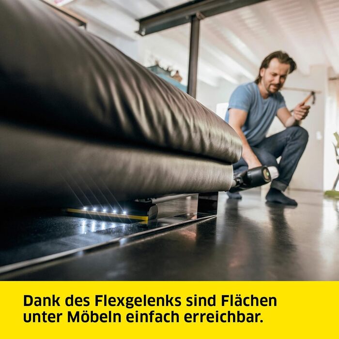 Акумуляторний пилосос Krcher VC 6 Cordless ourFamily, 2 рівні всмоктування, час роботи до 50 хв, вага 2,8 кг, акумулятор 25,2 В, н