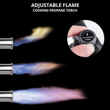 Потужний пальник для гриля та приготування їжі Sondiko L8010, Sous Vide, кухонний факел з пропаном, стартер для багаття, регульова