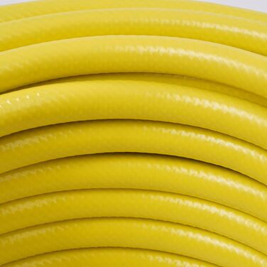 Шланг садовий Relaxdays, різної довжини, універсальний водопровідний шланг 1/2, стійкий до УФ-випромінювання та погодних умов, PP, жовтий 50 м