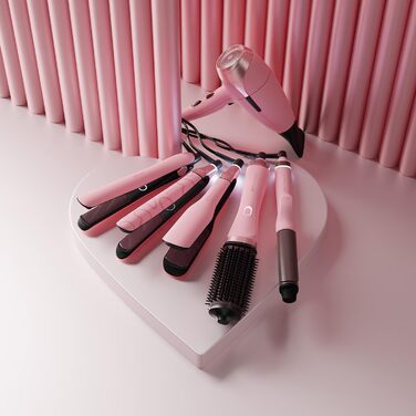 Фен ghd helios швидке сушіння, низький рівень шуму та легка вага, для створення blowout-улисок, колір Dusted Pink