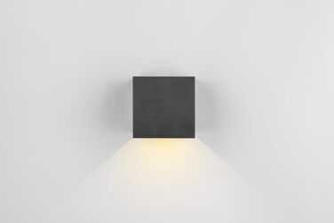 Стільний LED-бра на акумуляторі Reality Talent R27759132, матовий чорний метал, магнітне кріплення, 2 шт. 0.5 Вт, датчик сутінків та руху, двостороннє освітлення (вгору та вниз), зарядка USB-C