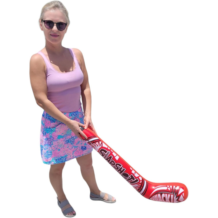 Надувні хокейні ключки, 88,9 см, 4 дизайни, мотиви Splash it Thwack Hat-trick. Pow Power Play. Smack Face Off Whack. Барвисті. Вініл. Чудовий подарунок на вечірку (12 шт. , 4 випадкові дизайни). 12 шт. , випадковий вибір кольору, 4 дизайни.