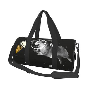 Дорожня сумка Космічний пес - спортивна сумка для чоловіків та жінок, велика сумка для подорожей та спорту