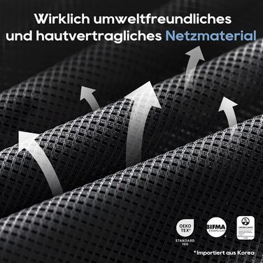 Ергономічне офісне крісло COLAMY з підставкою для ніг крісло керівника з високою спинкою, регульованим підголівником та 3D-підлокітниками дихаюча сітка, динамічна поперекова підтримка, регулювання висоти чорний колір