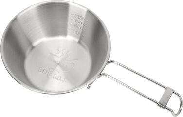 Кемпінгове начиння VGEBY, миски з нержавіючої сталі 304, портативні, складні кемпінгові миски для походів та подорожей, набір з 4 предметів об&39ємом 300 мл