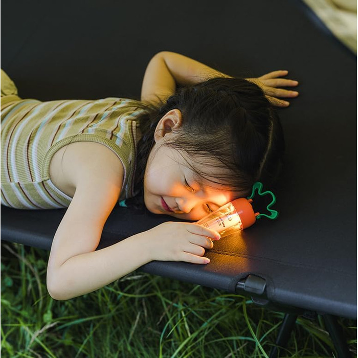 Патрон для акумуляторного світлодіодного кемпінгового ліхтаря, ліхтар-морква з акумулятором 2000 мАг, водозахист IPX4 - регульована висота яскравості, магнітне підвішування, для використання на вулиці (ліхтар-морква)