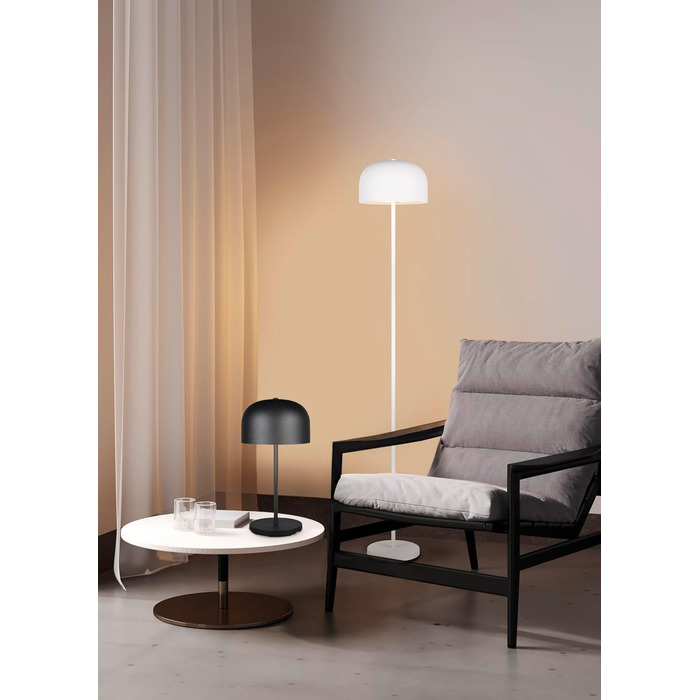 Стійка LED-лампа на акумуляторі Reality Jeff R49151132, матовий чорний метал, з LED-лампою 2.5 Вт