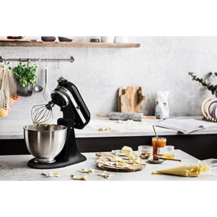 Кухонні комбайни KitchenAid CLASSIC 4.3 л з відкидною головкою двигуна, 4,3 л, чорний чорний одинарний