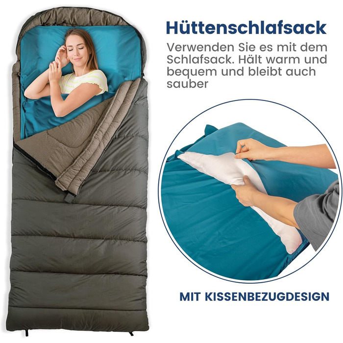 Ультралегкий атласний вкладиш для спального мішка, тонкий вкладиш для спального мішка з двосторонньою блискавкою, дорожній спальний мішок ідеально підходить для хостелів та походів, обов&39язковий аксесуар для походів, синій, 90 x 220 см