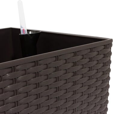 Кашпо Jatery Garden об&39ємом 72 літри з системою поливу темно-охристого кольору, 80 x 33 x 65 см, з ніжками 80 см