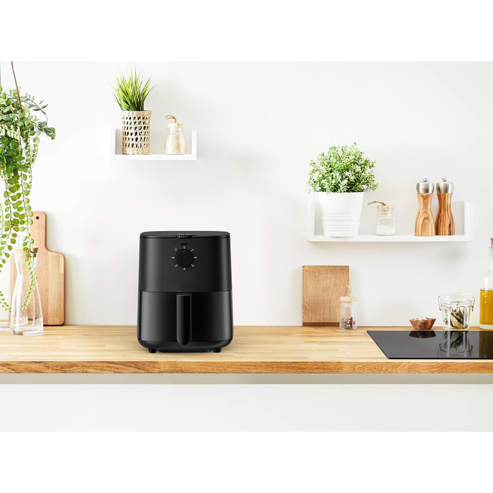 Фритюрниця Tefal EY1308 Easy Fry, безмасляна фритюрниця ємністю 3.5 л, компактний дизайн, енергозбереження, хрусткі результати, здорове приготування їжі, запчастини, безпечні для посудомийної машини