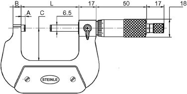 Мікрометр 50-75 мм DIN 863 Тип 2130