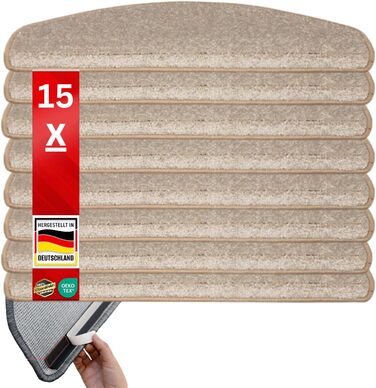 Килимки для сходів 15 шт 65 x 23,5 см etm