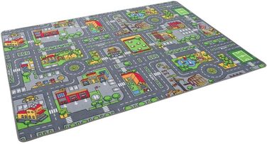 Килим Pergamon Street Килим двосторонній дитячий ігровий килимок для дитячої кімнати та ігрової кімнати 100х165 см Duoplay