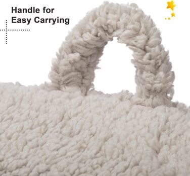 Дитячий диван BEJOY - Ультрам&39яке дитяче крісло з наповнювачем з піни, затишний диванчик для читання з шерпи для дівчаток та хлопчиків - Світло-сірий