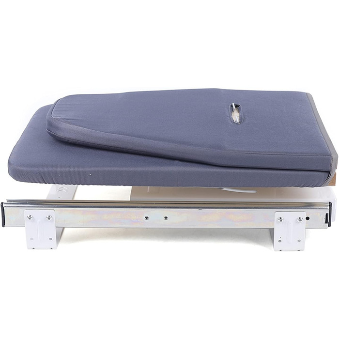 Складана прасувальна дошка, розсувна на 180 прасувальна дошка 80 см, компактна настінна шафа, що економить місце, зі знімним тканинним чохлом, сіра