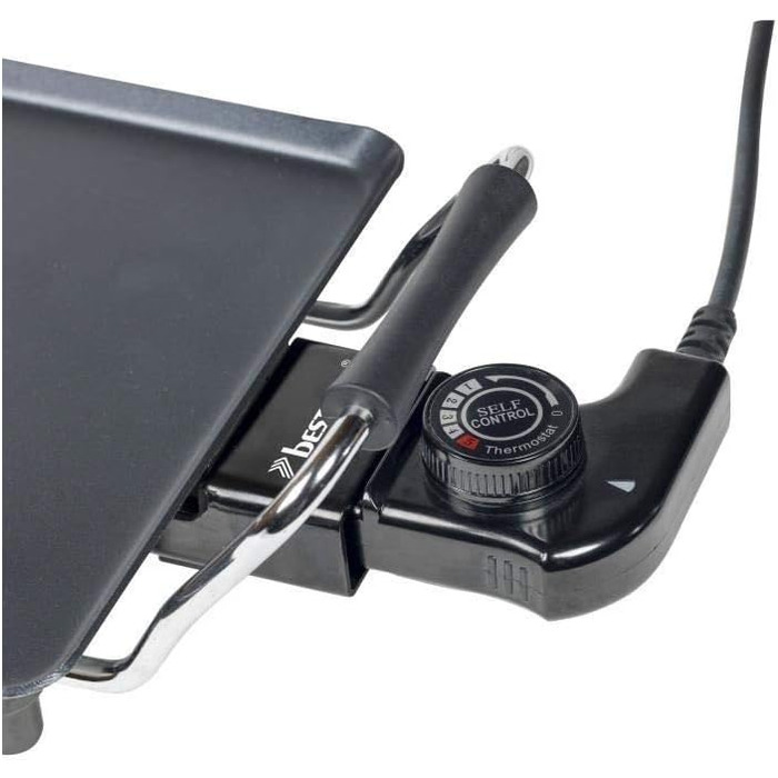 Електричний настільний гриль Bestron, невелика пластина для планча/теппаньякі з антипригарним покриттям, веселе приготування їжі н
