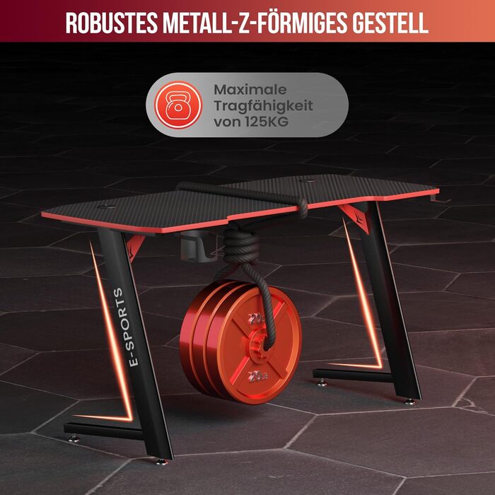 Ігровий стіл Avalo - 100x60x75 см - Ігровий стіл - Стіл - Чорний