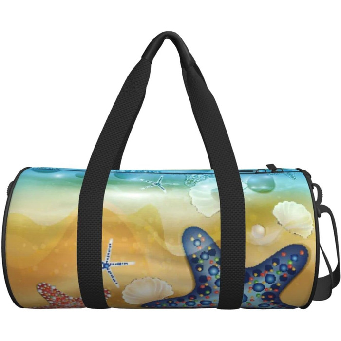 Дорожня сумка-циліндр з принтом, пляжна сумка, спортивна сумка для чоловіків та жінок