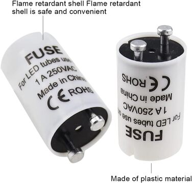 Стартер SRunDe 12 шт. люмінесцентна лампа 4-65 Вт 1A 85-265 В T5/T8 стартовий набір манекен стартера