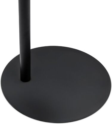 Металевий журнальний столик Spetebo, овальний, матово-чорний - 35 x 25 см - Журнальний столик у стилі бістро - Стіл для вітальні, декоративний столик, підставка для рослин, телефонний столик, столик для зберігання речей, декоративний столик у вигляді стоя