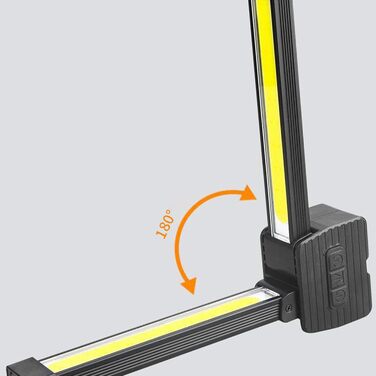 Ліхтарик для спортзалу адаптивне налаштування світла, портативний світильник для позування, складний, 7 рівнів, з регульованою яскравістю, водонепроникний, з гачком, ліхтарик для фітнесу, дому, кемпінгу, тренувань, бодібілдингу