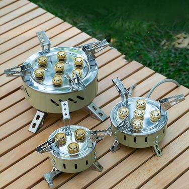 Міцний газовий пальник для кемпінгу, зручна плита для подорожей, кемпінг на свіжому повітрі для походів та пляжних вечірок, вітростійке портативне спорядження