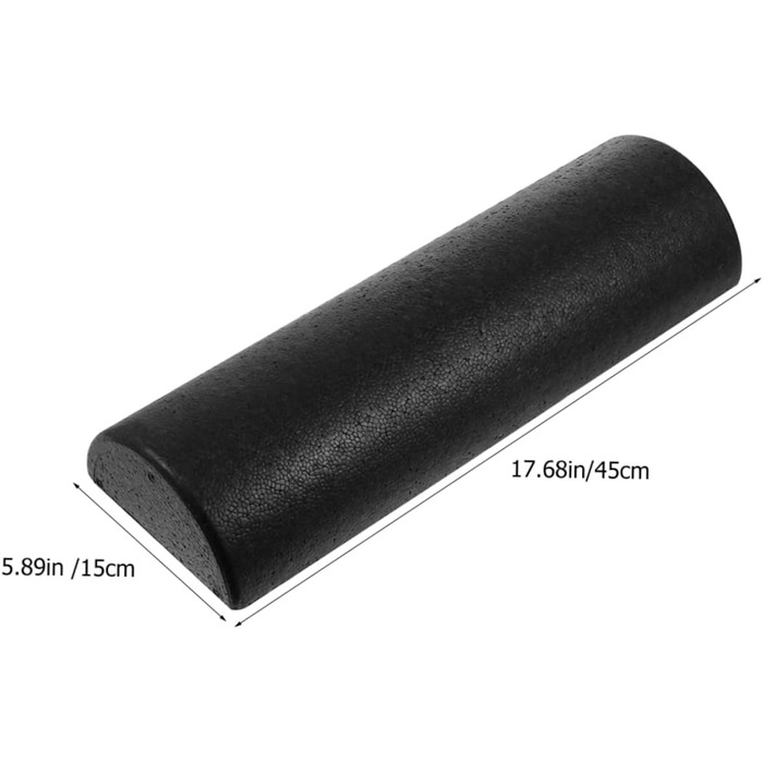 Напівкруглий масажний ролик для йоги, легкий, портативний, м&39який, стабільний за розміром, для пілатесу, балансу, розслаблення м&39язів, фітнес-аксесуар для домашнього використання, для спини, плечей, шиї та ніг (півколо 45 см, 2 шт.)