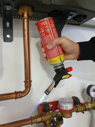 Промисловий газовий пальник ROTHENBERGER RS 220 Робота над головою Обертання на 360 вкл. 2 x газові картриджі RoButan 220 г / 393 1000003307