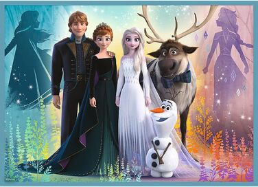 Пазл Trefl 34381 4 в 1 Disney&39s Frozen 2 з якісним принтом для дітей від 3 років Пазл Неймовірний світ Disney Frozen 2