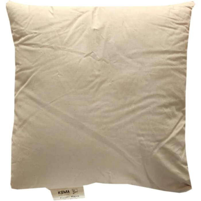 Класична подушка Kapok, веганська, екологічно чиста, органічна преміум-якість, виготовлена в Німеччині з волокон капок, підходить для алергіків, дихаюча (80 x 80 см)