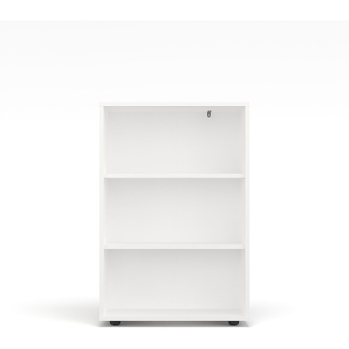 Полиця шириною 60 см Біла - Книжкова полиця з 3 рівнями та полицями з регульованою висотою, окремостояча полиця, полиця для зберігання Книжкова полиця Lumo 60 x 90 x 24 см (Ш x В x Г) 3 рівні (60Ш x 90В x 24Г) Біла
