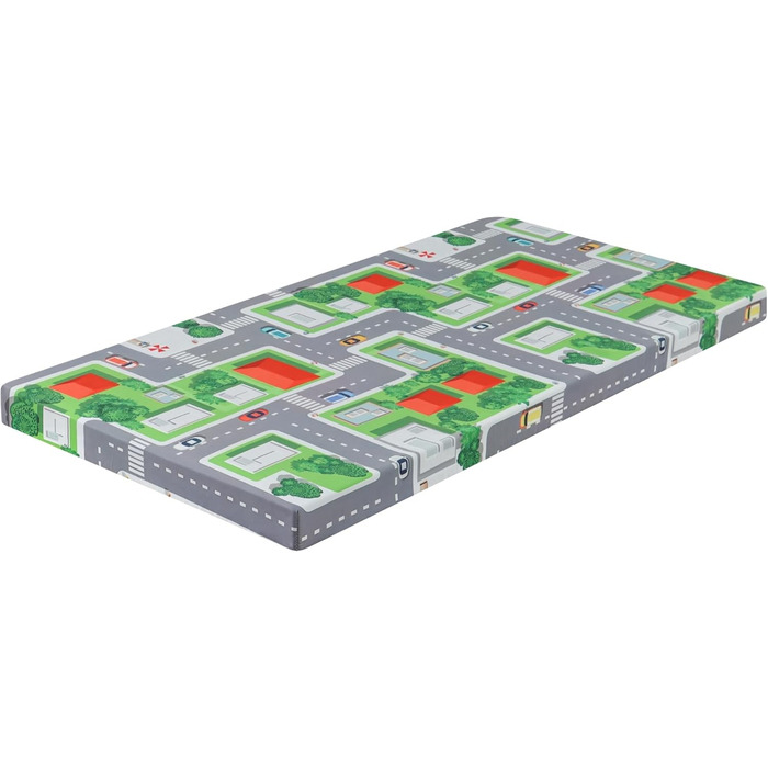 Дитячий дорожній матрац Arensberger 60x120 см Висота 6 см Складаний дитячий матрац Гелева піна зі знімним чохлом та сумкою для перенесення Матрац для дитячого ліжечка Складаний ігровий матрац Oeko-Tex