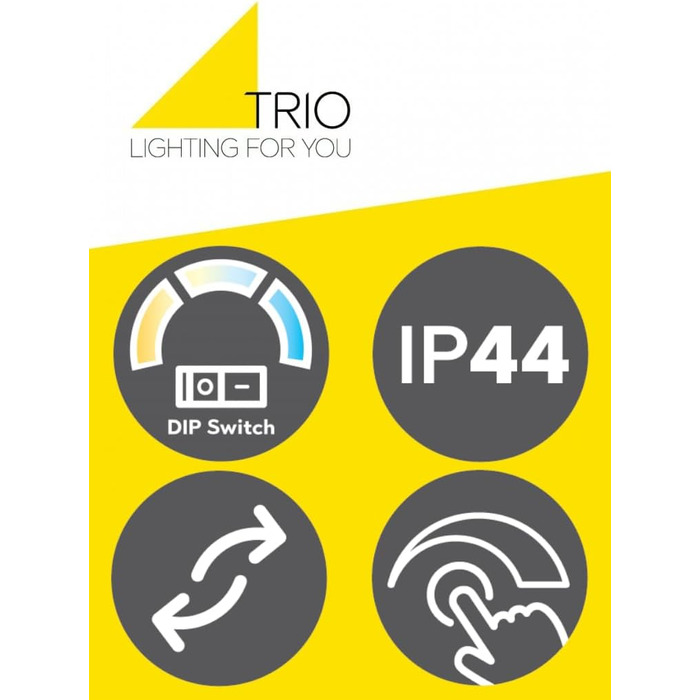 Стільний настінний LED-світильник для ванної кімнати Trio Leuchten Fabrizio 284779132, чорний матовий алюміній, 15.5 Вт, регульована колірна температура та диммер, ширина 80 см