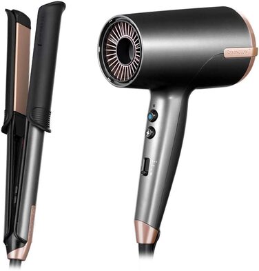 Набір для укладання волосся ONE випрямляч та плойка мультистайлер 2 в 1 S6078 фен Ion повітряний потік 120 км/год для швидкого вис