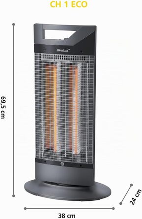 Карбоновий обігрівач Steba CH 1 ECO, енергоощадний та ефективний, 393100