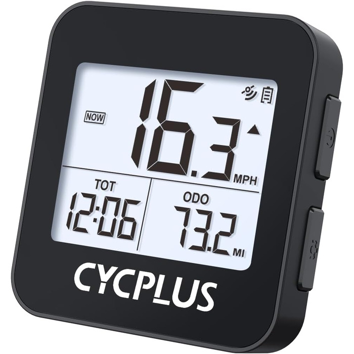 Велокомп'ютер CYCPLUS G1 GPS, Оновлений, IPX6, Пластик/Електроніка, Чорний