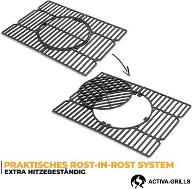 Кутовий чавунний мангал з чавунною решіткою I Мангал з кришкою, регульованим піддоном для вугілля та термометром I Візок для барбе