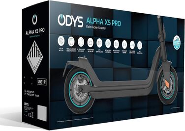 Електросамокат Odys з допуском до дорожнього руху (залежно від моделі, запас ходу до 75 км та нахил 25 відсотків, з підвіскою або без неї, вантажопідйомність 120 кг, пневматичні шини, дисплей, застосунок) електричний самокат, електричний самокат, запас хо