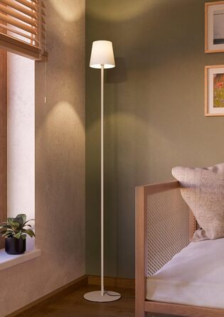 Підлоговий світильник EGLO Fiorana, мінімалістичний кутовий торшер у кольорі пісочного