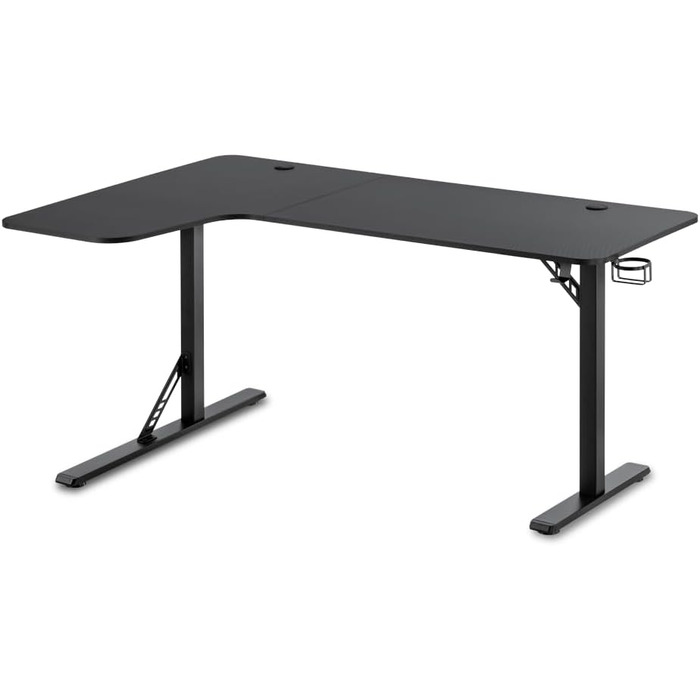 Л (лівий) Ігровий стіл, прямокутний, Д 160 x Г 60-100 x В 75 см Вантажопідйомність до 120 кг Підсклянник Тримач для навушників Килимок для миші Ігровий розмір L, 160