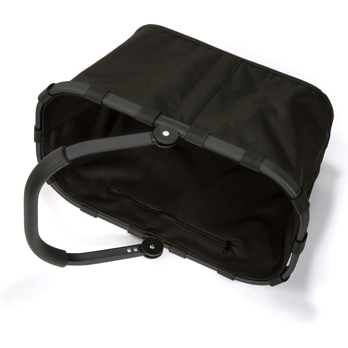 Сумка для перенесення в чорному кольорі - Міцний кошик для покупок з великою кількістю місця для зберігання та практичною внутрішн