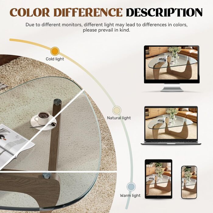 Трикутний журнальний столик, журнальний столик з дерева та загартованого скла з дерев&39яною рамою, сучасні скляні журнальні столики, вінтажні вбудовані столики для вітальні, офісу, колір натурального дерева, маленький 80*48*40 см, колір натурального дере