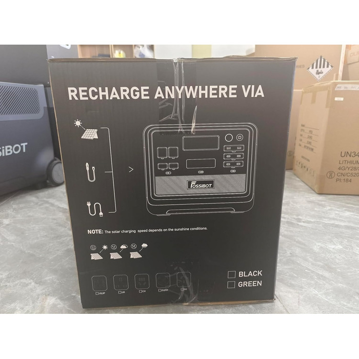 Портативна електростанція FOSSiBOT F2400 2400W 2048Wh, сонячний генератор LiFePO4, балконна електростанція швидкої зарядки 1,5 год