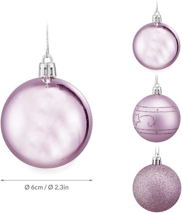 Різдвяні кульки 48 шт Casaria