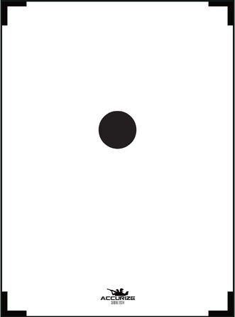 Мішень для стрільби з лука та вогнепальної зброї Accurize ISSF 50 м/5 м